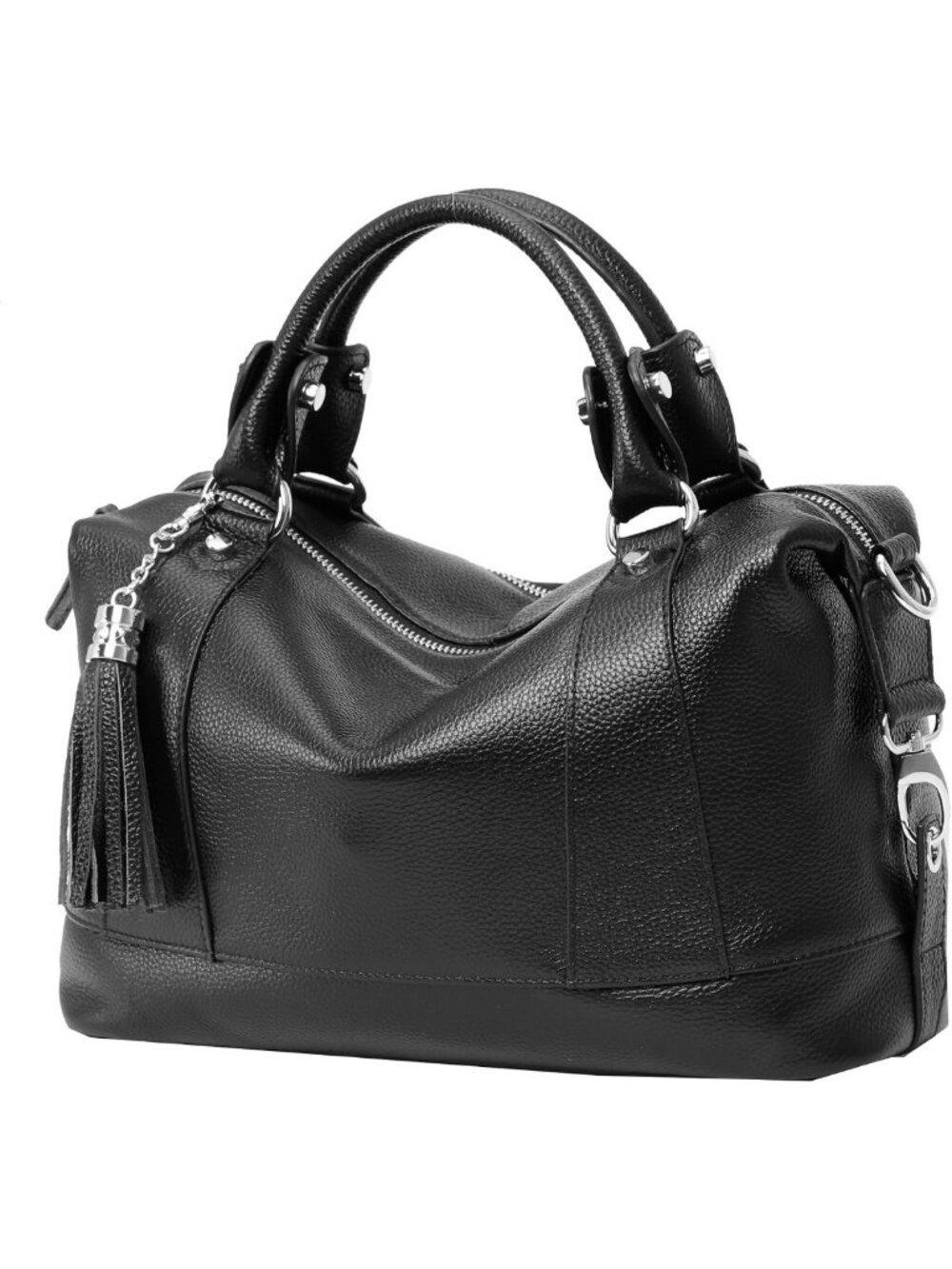 Stylish Genuine Leather Satchel Tote Bag for Women - Versatile Shoulder Handbag